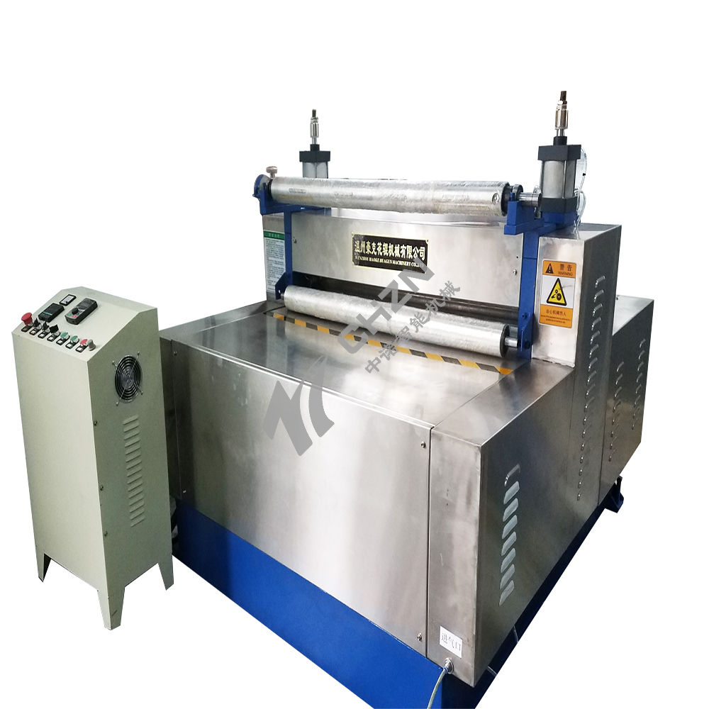 Vertical Two Rollers Double Sides Embossing Machine